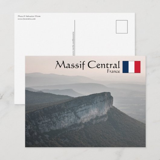Zentralfrankreich Postkarte (Vorne/Hinten)