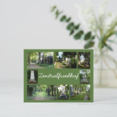 Zentralfriedhof Collage 2 Postkarte (Stehend Vorderseite)