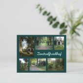 Zentralfriedhof Collage Postkarte (Stehend Vorderseite)