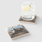 Zentralgeorgisches Foto Steinuntersetzer (Seitenansicht)