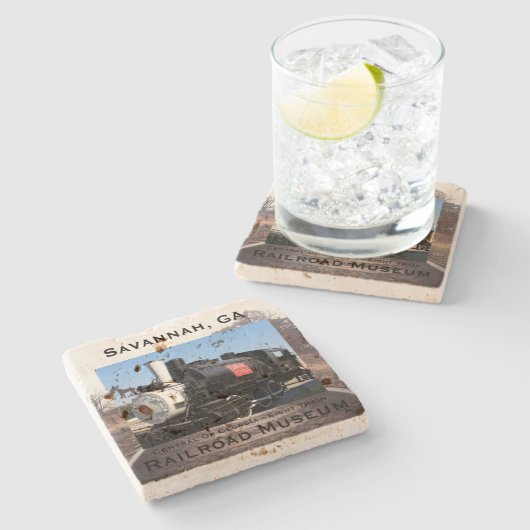 Zentralgeorgisches Foto Steinuntersetzer (Seitenansicht)