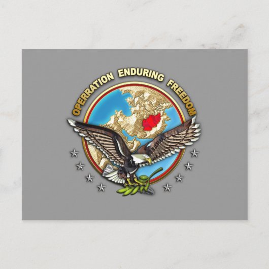 Zentralkommando der USA - OEF-A Postkarte (Vorderseite)