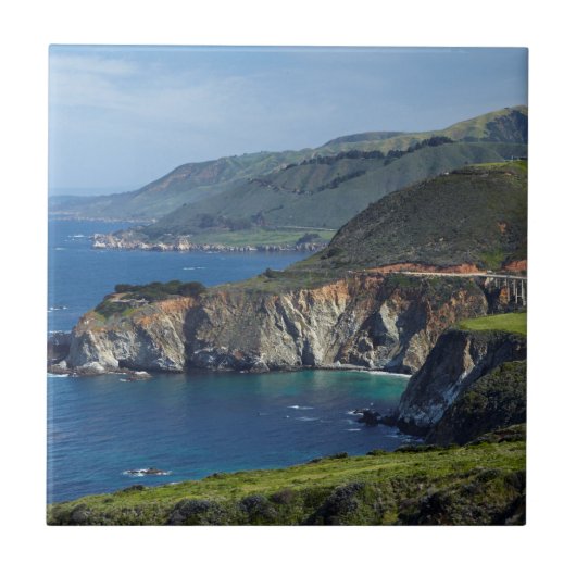 Zentralküste Kaliforniens Fliese (Vorderseite)