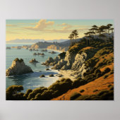 Zentralküste Kaliforniens Poster (Vorne)