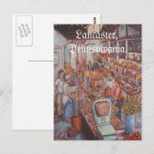 Zentralmarkt Lancaster City PA Postkarte (Vorne/Hinten)