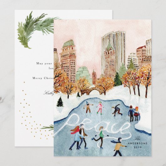 Zentralpark Feiertagskarte (Vorne/Hinten)