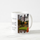 Zentralpark im Herbst individuelle Name Tasse (VorderseiteRechts)