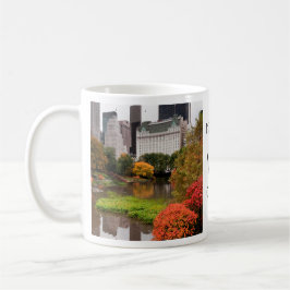 Zentralpark im Herbst individuelle Name Tasse
