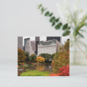 Zentralpark im Herbst Postkarte (Stehend Vorderseite)