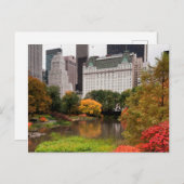 Zentralpark im Herbst Postkarte (Vorne/Hinten)
