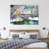 Zentralpark Leinwanddruck (Insitu (Schlafzimmer))