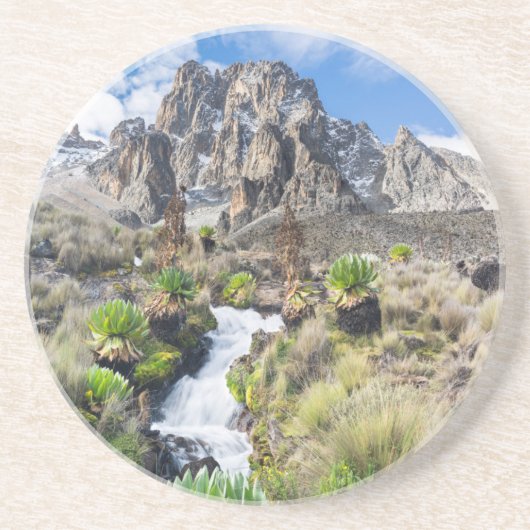 Zentralpark Mount Kenya Sandstein Untersetzer (Vorne)