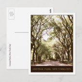 Zentralpark Postkarte (Vorne/Hinten)