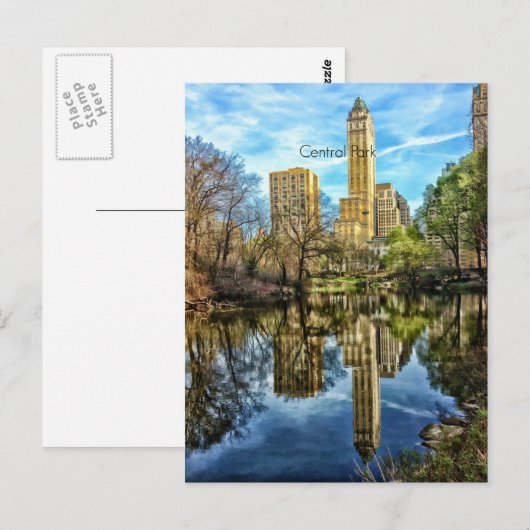 Zentralpark Postkarte (Vorne/Hinten)
