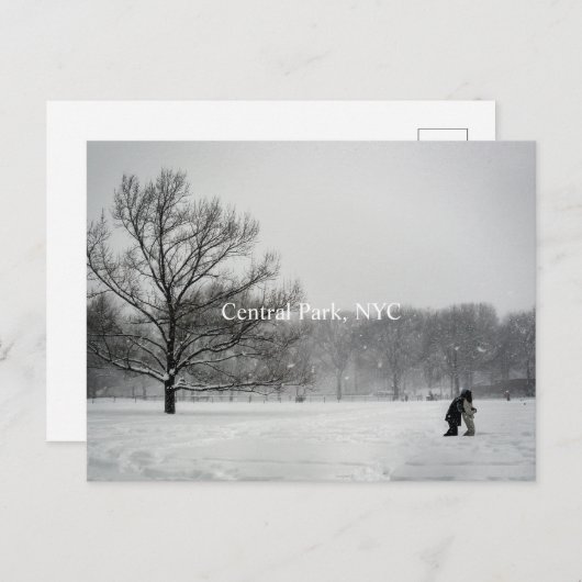 Zentralpark, Postkarte (Vorne/Hinten)