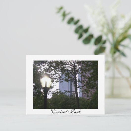 Zentralpark Postkarte (Stehend Vorderseite)