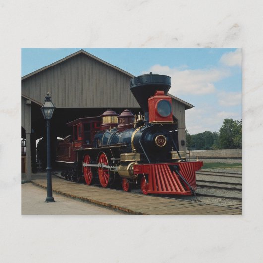 Zentralpazifik, 4-4-0 postkarte (Vorderseite)