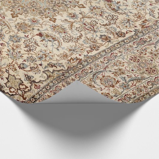 Zentralpersien Blauer Tan  Geschenkpapier (Ecke)