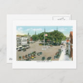 Zentralplatz, Keene, New Hampshire Postkarte (Vorne/Hinten)