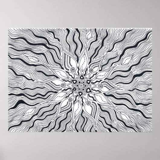 Zentralsonne Poster (Vorne)