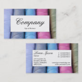 Zentrieretikett - Rollen aus Baumwolle Visitenkarte (Vorne/Hinten)