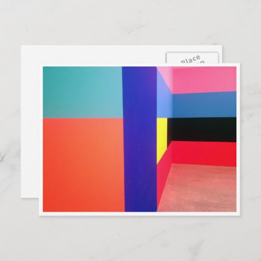 zentriert postkarte (Vorne/Hinten)