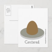 zentriert postkarte (Vorne/Hinten)