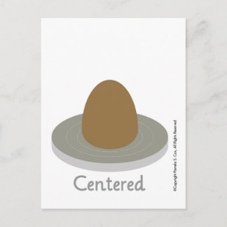 zentriert postkarte