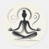 zentriert runder aufkleber (Vorderseite)