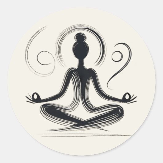 zentriert runder aufkleber (Vorderseite)