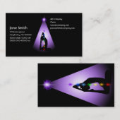 Zentriert Visitenkarte (Vorne/Hinten)