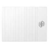 Zentriertes Logo-Geschäft - Entreißen des Notepad Notizblock (Vorderseite)