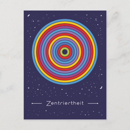 Zentriertheit Postkarte (Vorderseite)