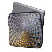Zentrifraktality - Fractal Art Laptopschutzhülle (Vorderseite Links)
