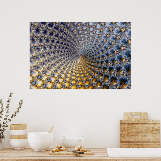 Zentrifraktality - Fractal Art Poster (Küche)