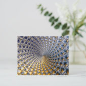 Zentrifraktality - Fractal Art Postkarte (Stehend Vorderseite)
