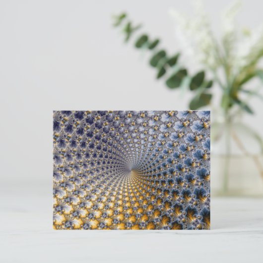 Zentrifraktality - Fractal Art Postkarte (Stehend Vorderseite)