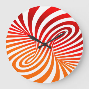 ZentrifugalIllusion Akryluhr Große Wanduhr