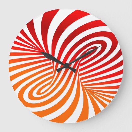 ZentrifugalIllusion Akryluhr Große Wanduhr (Vorderseite)