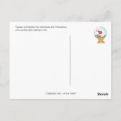 ZENTRUM DER AUFMERKSAMKEIT Cartoon Postkarte (Rückseite)