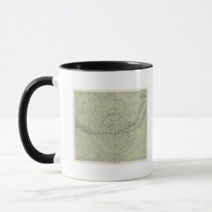 Zentrum der Karte des südlichen Luftraums Tasse
