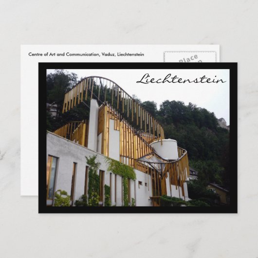 Zentrum der liechtensteinischen Künste Postkarte (Vorne/Hinten)