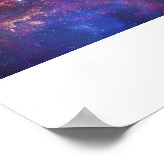 Zentrum der Milchstraße Poster (Ecke)