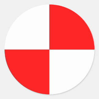 Zentrum des Gravity Sticker