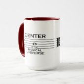 Zentrum des Musikalischen Universums Alto Clef 15o Tasse (Vorderseite Links)