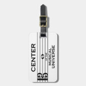 Zentrum des musikalischen Universums Alto Clef Des Gepäckanhänger (Vorderseite vertikal)