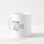 Zentrum des musikalischen Universums Alto Clef Des Kaffeetasse (Vorderseite Links)