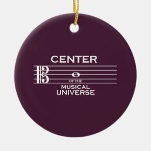 Zentrum des musikalischen Universums Alto Clef Plu Keramik Ornament
