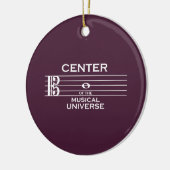 Zentrum des musikalischen Universums Alto Clef Plu Keramik Ornament (Links)
