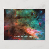 Zentrum des Schwanennebels Postkarte (Vorderseite)